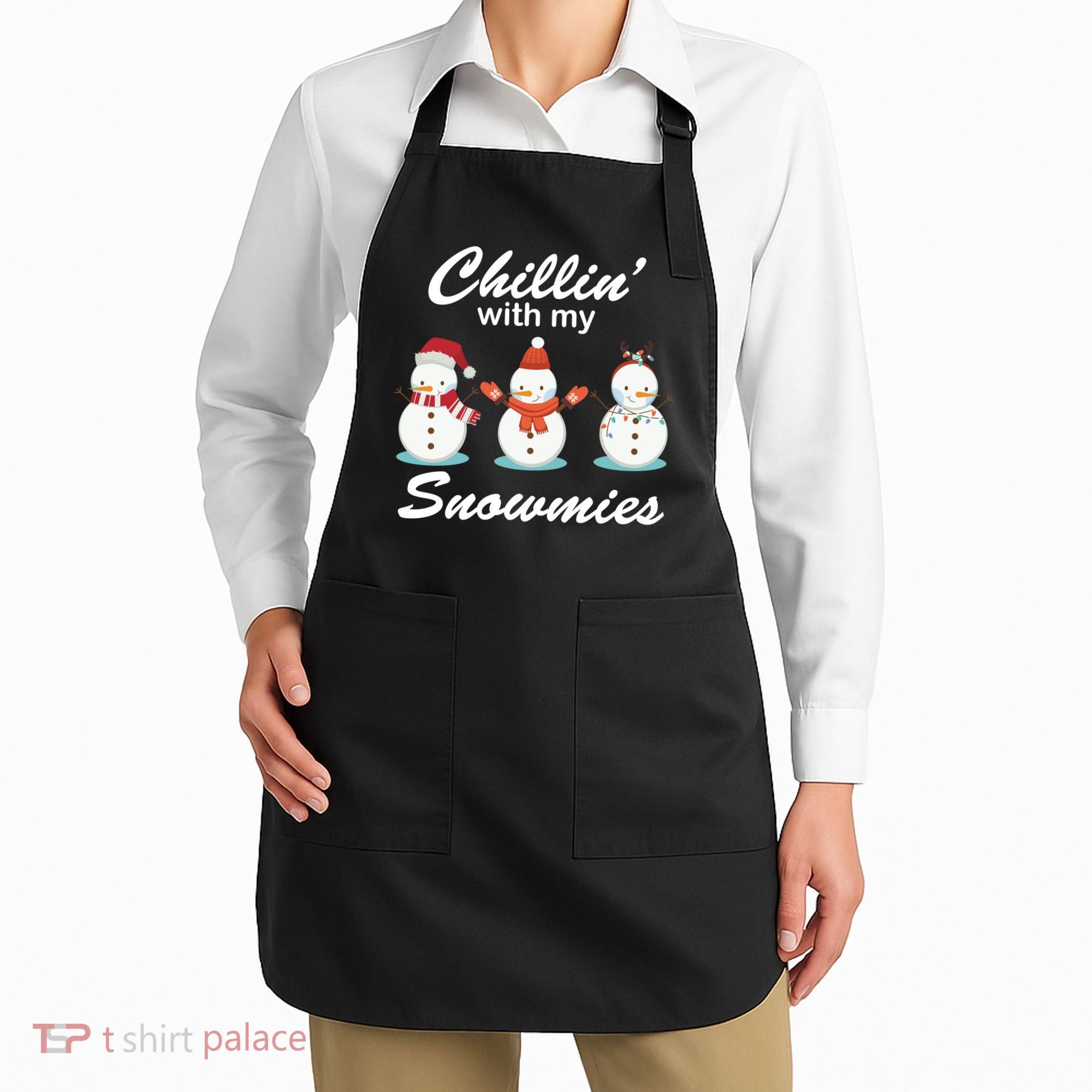 Chillin With My Snowmies Christmas Apron