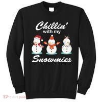 Chillin With My Snowmies Christmas Sweatshirt thumb 0