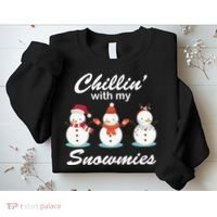 Chillin With My Snowmies Christmas Sweatshirt thumb 2