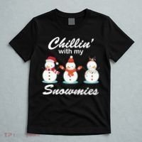 Chillin With My Snowmies Christmas T-Shirt thumb 5