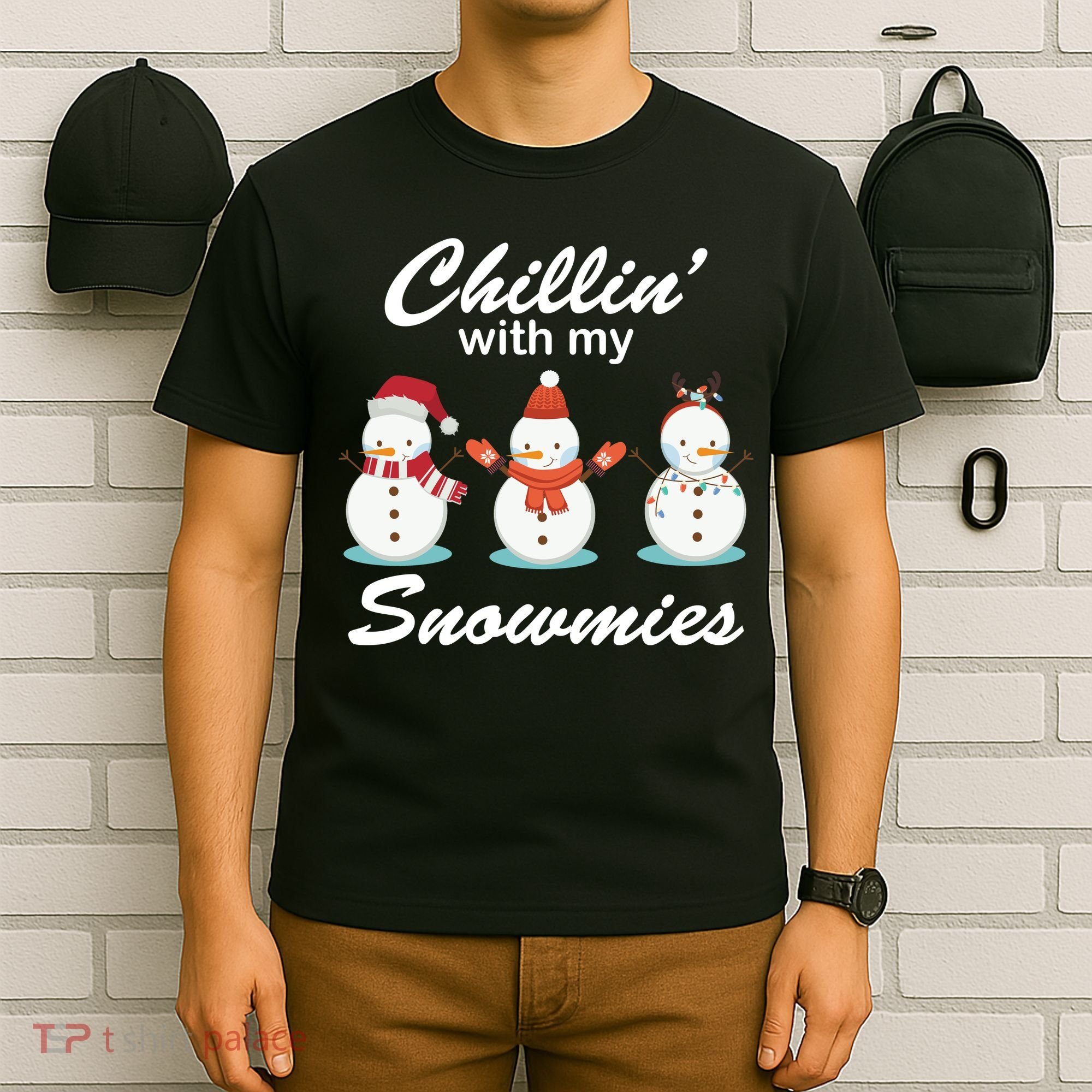 Chillin With My Snowmies Christmas T-Shirt