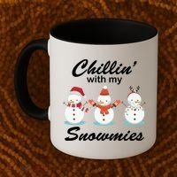 Chillin With My Snowmies Christmas Coffee Mug thumb 2