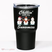 Chillin With My Snowmies Christmas Tumbler thumb 0