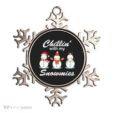 Chillin With My Snowmies Christmas Ornament