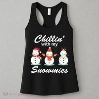 Chillin With My Snowmies Christmas Women's Tank Top thumb 3