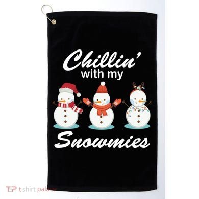 Chillin With My Snowmies Christmas Golf Towel