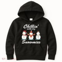 Chillin With My Snowmies Christmas Kids Hoodie thumb 0