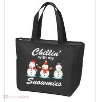 Chillin With My Snowmies Christmas Tote Bag thumb 3