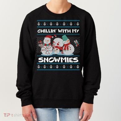 Chillin' With My Snowmies Ugly Christmas Women's Sweatshirt