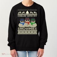 Chillin With My Snowmies Ugly Christmas Women's Sweatshirt thumb 0