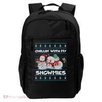 Chillin' With My Snowmies Ugly Christmas Backpack thumb 0