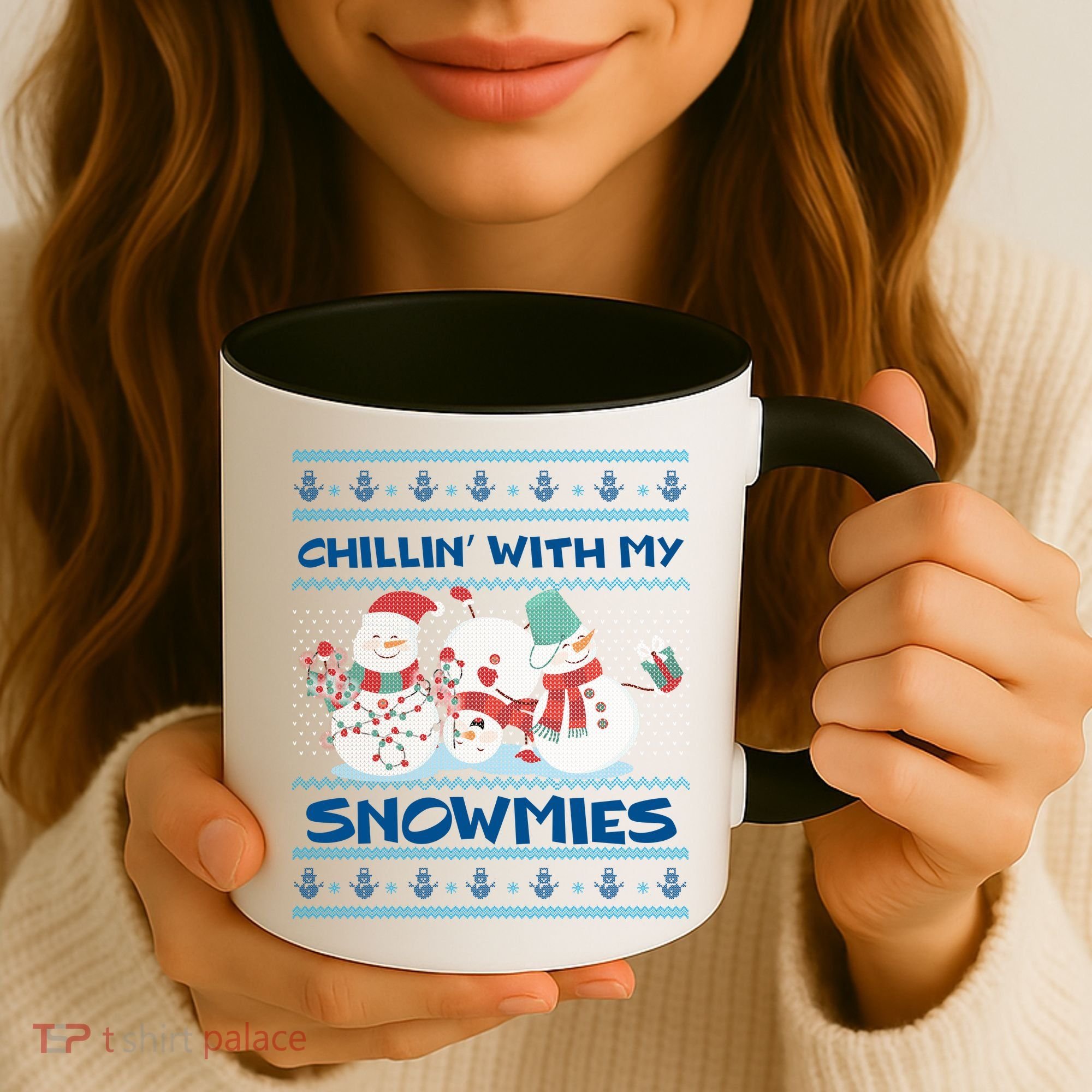 Chillin With My Snowmies Ugly Christmas Coffee Mug