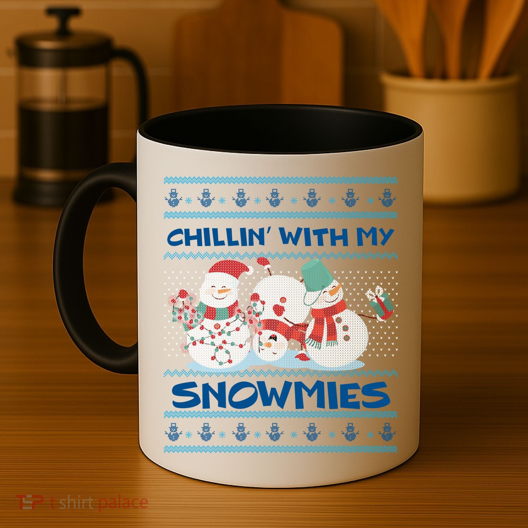 Chillin' With My Snowmies Ugly Christmas Coffee Mug