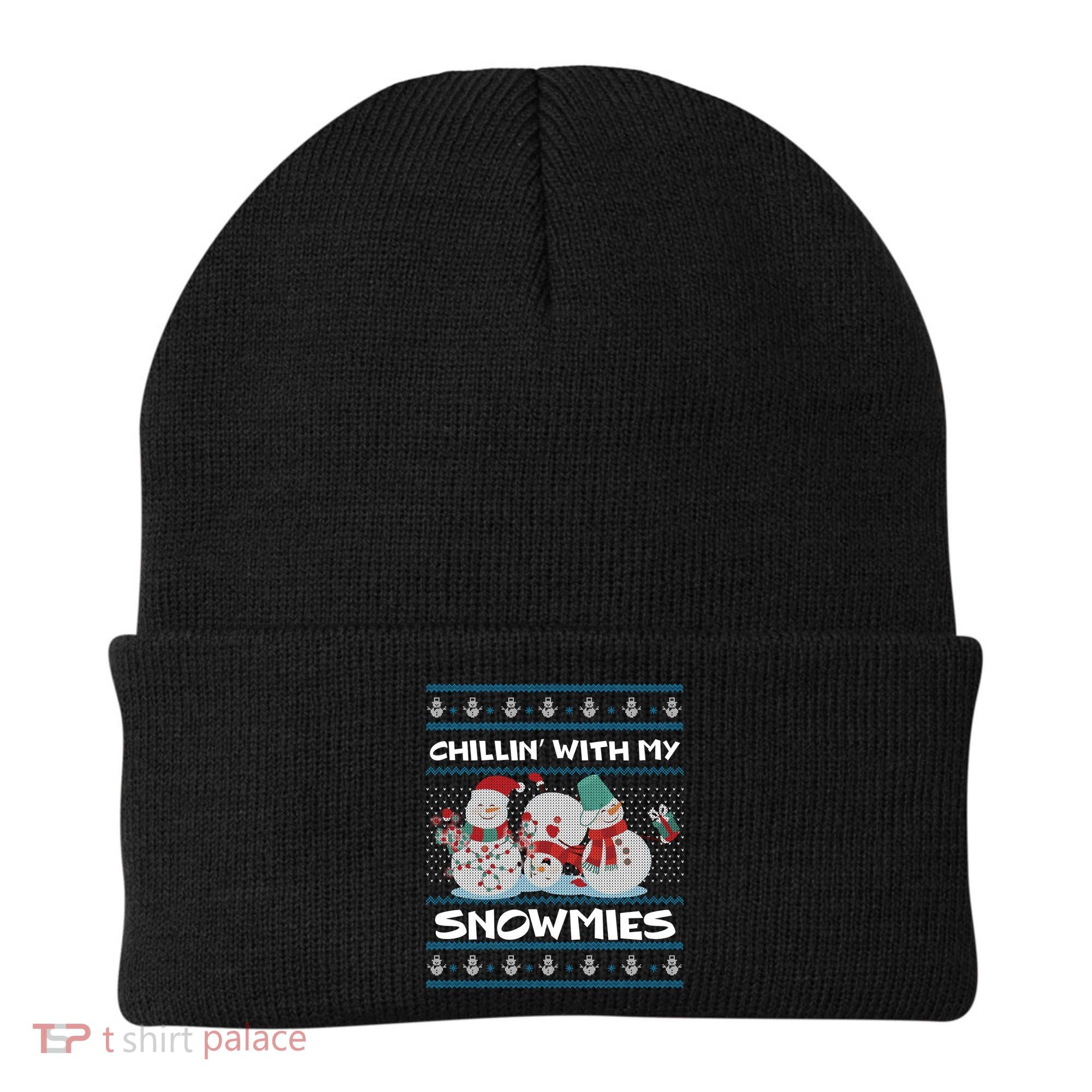 Chillin' With My Snowmies Ugly Christmas Beanie