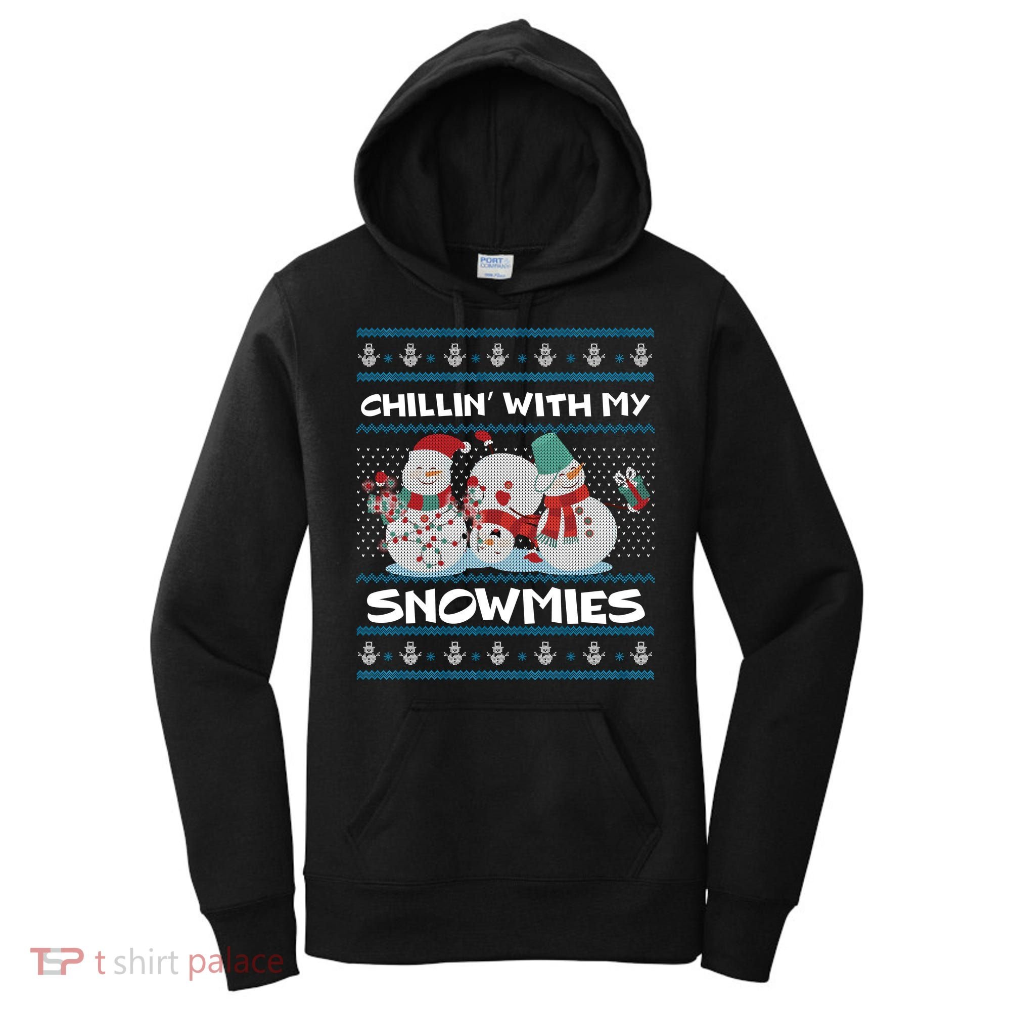 Chillin' With My Snowmies Ugly Christmas Women's Hoodie