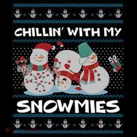 Chillin' With My Snowmies Ugly Christmas Women's Long Sleeve Shirt thumb 2