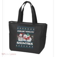 Chillin' With My Snowmies Ugly Christmas Tote Bag thumb 3