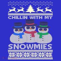 Chillin With My Snowmies Ugly Christmas Polo thumb 2