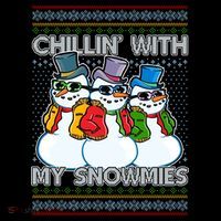 Chillin' With My Snowmies Ugly Christmas Sweater Backpack thumb 2