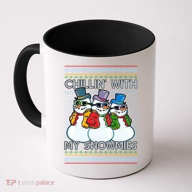 Chillin' With My Snowmies Ugly Christmas Sweater Coffee Mug