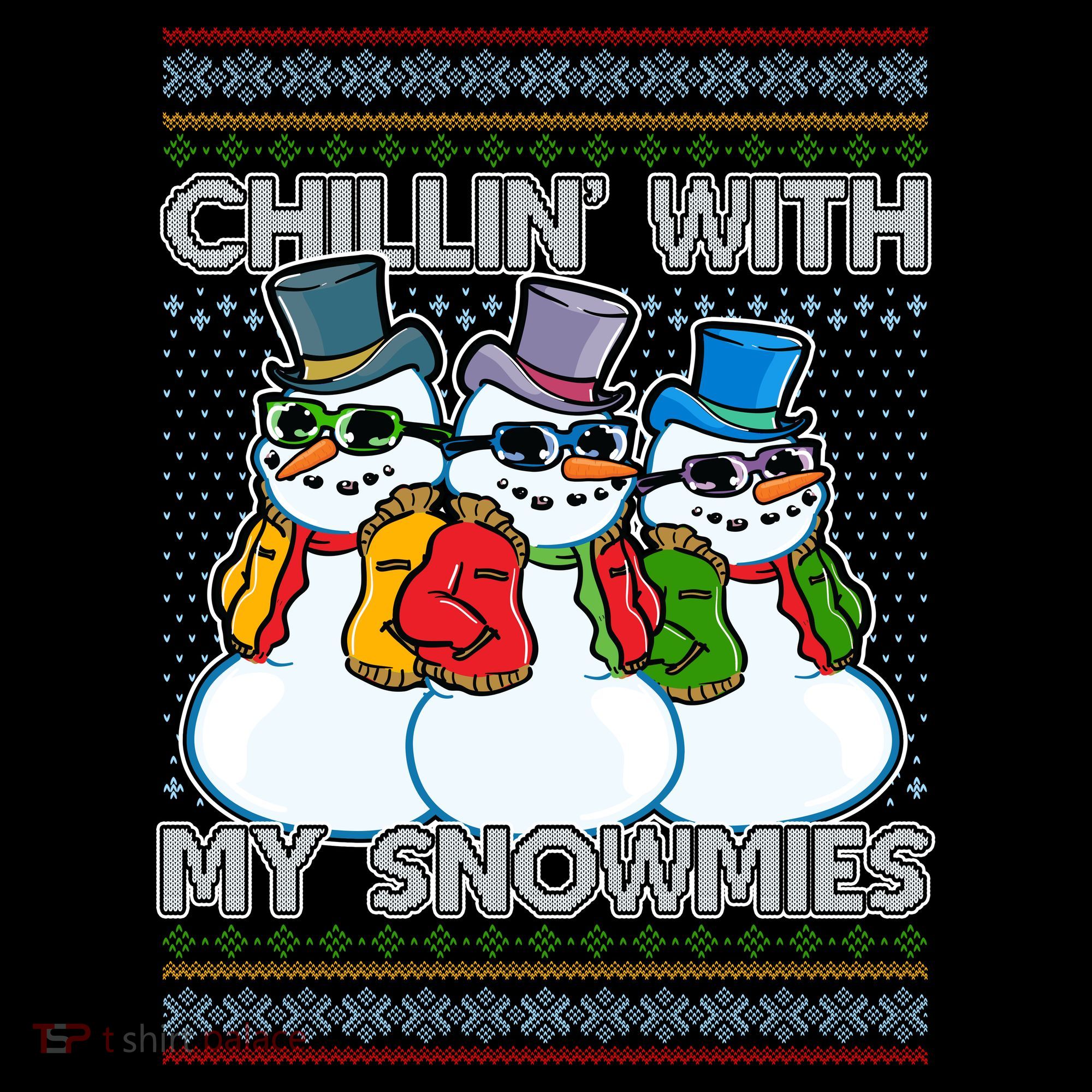 Chillin' With My Snowmies Ugly Christmas Sweater Coffee Mug