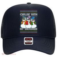 Chillin' With My Snowmies Ugly Christmas Sweater Hat thumb 0