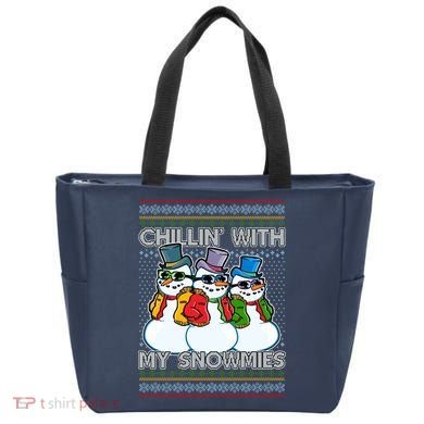 Chillin' With My Snowmies Ugly Christmas Sweater Bag