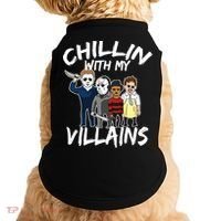 Chillin With My Villains Doggie Tank thumb 0