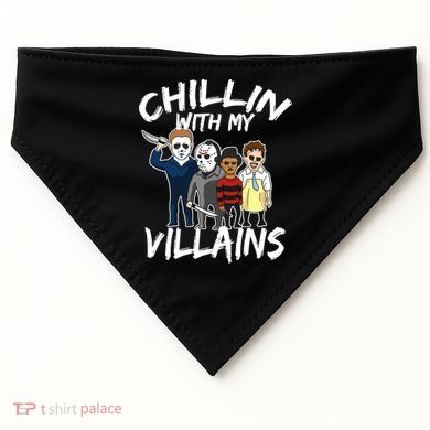Chillin With My Villains USA-Made Doggie Bandana