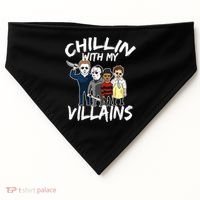 Chillin With My Villains USA-Made Doggie Bandana thumb 0