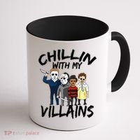 Chillin With My Villains Coffee Mug thumb 1
