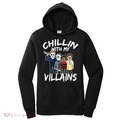 Chillin With My Villains Women's Hoodie
