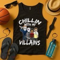 Chillin With My Villains Tank Top thumb 4
