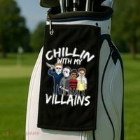 Chillin With My Villains Golf Towel thumb 2