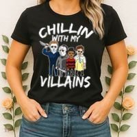 Chillin With My Villains Women's T-Shirt thumb 2