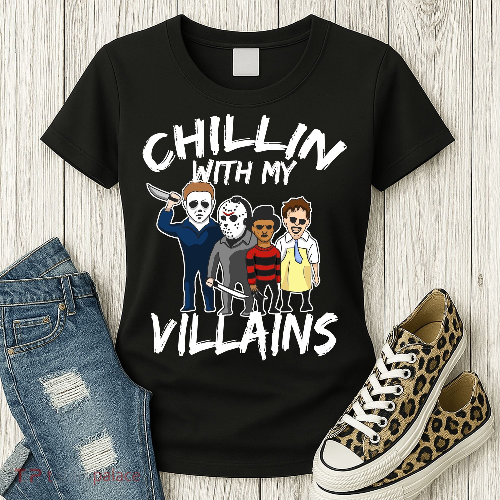 Chillin With My Villains Women's T-Shirt