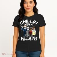 Chillin With My Villains Women's T-Shirt thumb 4