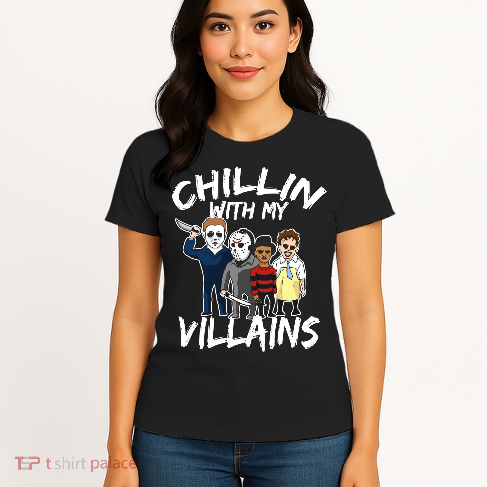 Chillin With My Villains Women's T-Shirt