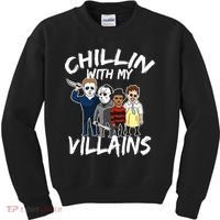 Chillin With My Villains Kids Sweatshirt thumb 0