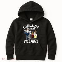 Chillin With My Villains Kids Hoodie thumb 0