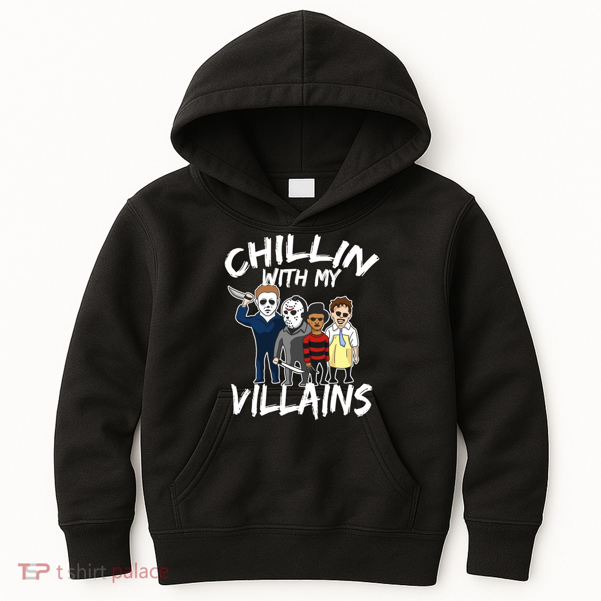 Chillin With My Villains Kids Hoodie