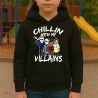 Chillin With My Villains Kids Hoodie thumb 3