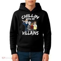 Chillin With My Villains Kids Hoodie thumb 4