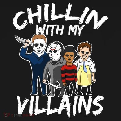 Chillin With My Villains Short Acrylic Beanie