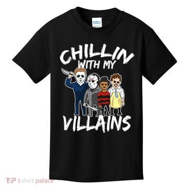 Chillin With My Villains Kids T-Shirt