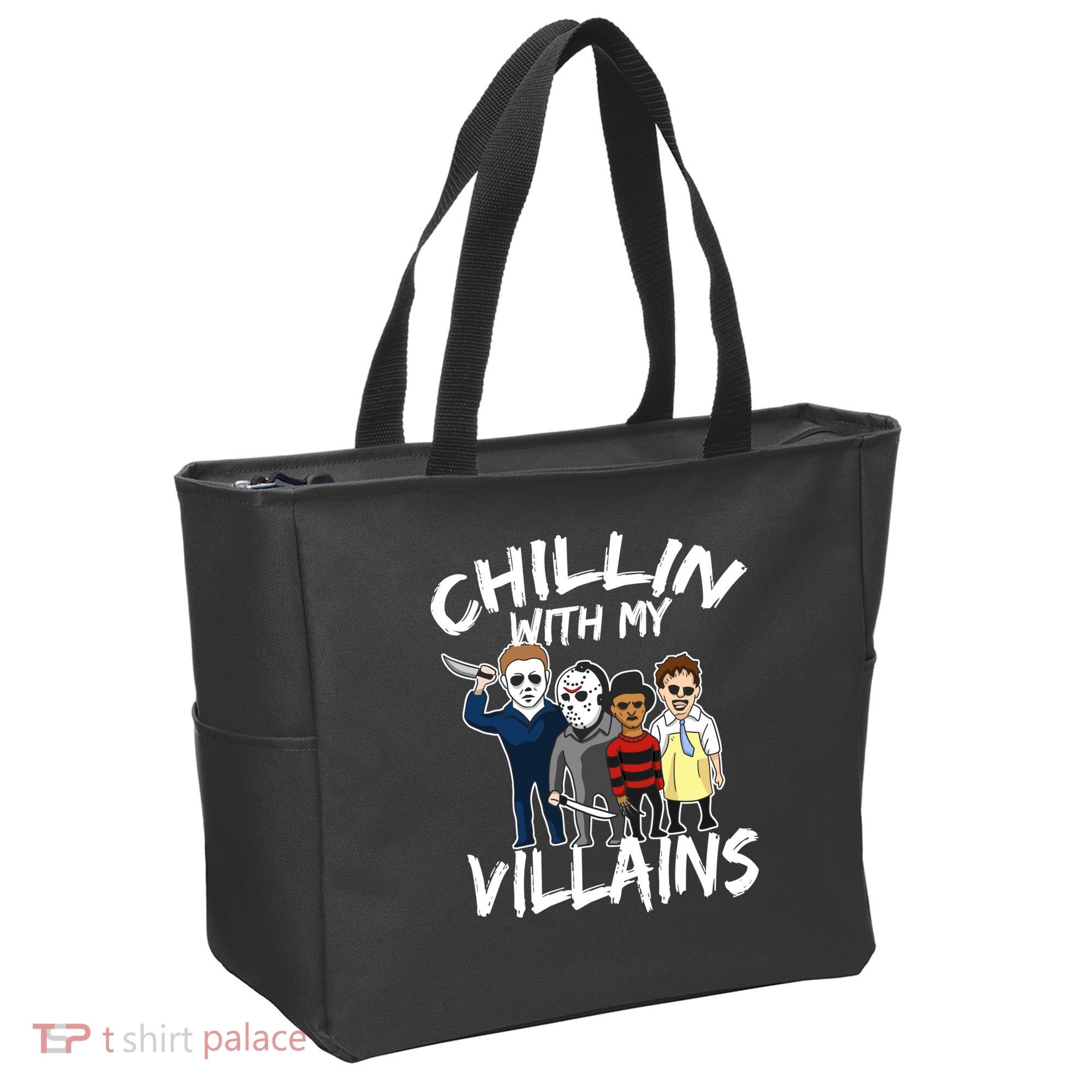 Chillin With My Villains Tote Bag