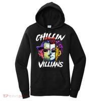 Chillin With My Villains Horror Movie Funny Women's Hoodie thumb 0