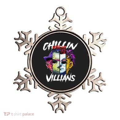 Chillin With My Villains Horror Movie Funny Ornament