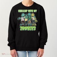 Chillin With My Zombies Women's Sweatshirt thumb 0