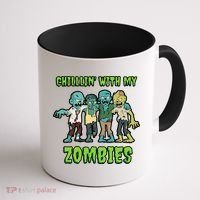 Chillin With My Zombies Coffee Mug thumb 1
